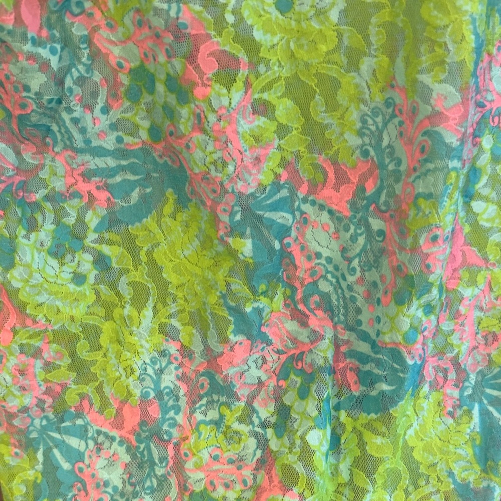 Lilly Pulitzer floral Lace Trim Nighty - Picture 5 of 10
